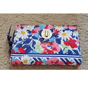 Vera Bradley Summer Cottage Turnlock Wallet